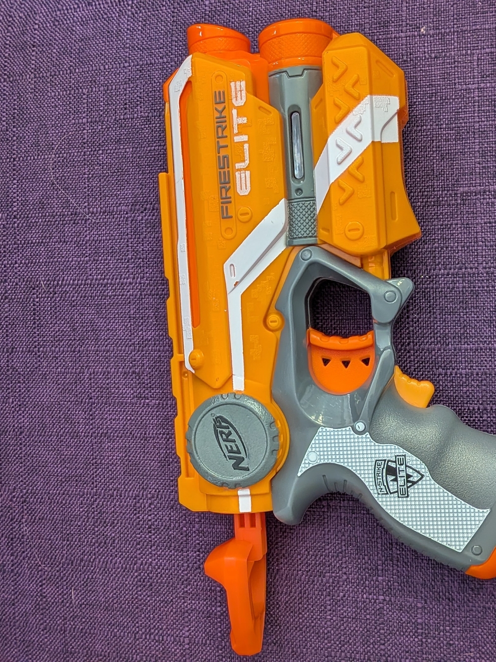 Nerf Firestrike Elite Orange and Gray Single-Shot Blaster